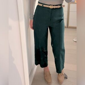 Vintage emerald green high waisted pants